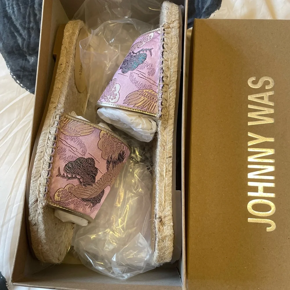 NIB Johnny Was Crane Espadrilles Sandals